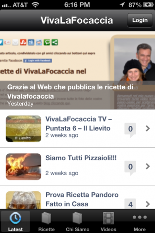 Vivalafocaccia Mobile iPhone